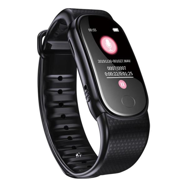 腕時計型 ボイスレコーダー 腕 時計 録音機 小型 高性能 簡単 小型ボイスレコーダー 会話 録音 ...