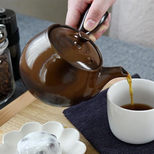 萬古焼 コーヒー急須 珈琲急須 万古焼 急須 コーヒー 珈琲 コーヒーオイル アロマ成分 抽出 ステ...