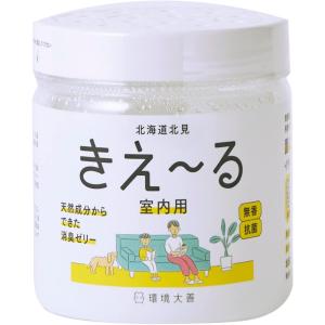 環境大善 きえ~る 消臭剤 部屋用 お徳用 置き型 ゼリータイプ 無香 抗菌 無色透明 天然成分100% 日本製 H-KJ-480｜family-seikatsukan-y