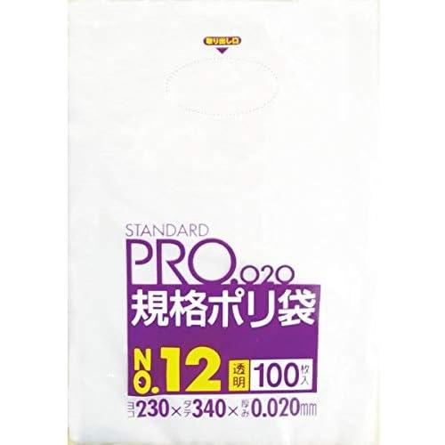 サニパック ＬＴ１２スタンダートポリ袋１２号（０．０２）透明１００枚 LT12