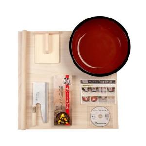 家庭用麺打ちセット (大) A-1220 (そば・うどんDVD付) 味づくり自分流