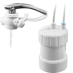 GOQURIA 家庭用浄水器 17+3物質除去 日本製　未使用 公式】 卓上浄水器 GOQURIA (ゴクリア) ホワイト 2年交換 17+3物質