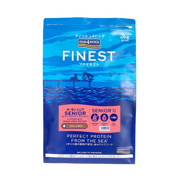 グッドスマイル FISH4DOG フィッシュ4ドッグ ファイネストシリーズ サーモン シニア小粒 3...