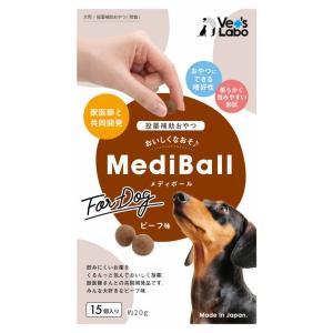 ジャパンペット メディボール 犬用 ビーフ味 15個入（31200002）