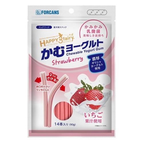 フォーキャンス ヘ　ハッピー3フェアリー　かむヨーグルト　イチゴ　14本入(65300230)