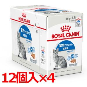 ロイヤルカナン FHN-WET インドア ローフ 85g×48 (s5290083) ※お一人様1個まで [猫 キャット ウェットフード]｜familypet