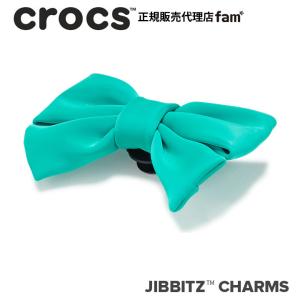 クロックス crocs【アクセサリー jibbitz ジビッツ】ELEVATE7 //Hyper Green Bow/クハイパー グリーン ボウ/リボン｜10013326｜famshoe