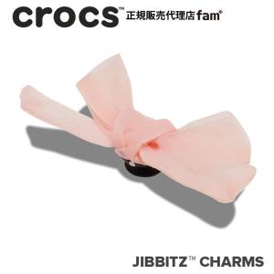 クロックス crocs【アクセサリー jibbitz ジビッツ】ELEVATE1 //Pink Sheer Bow/ピンク シアー リボン｜10013390