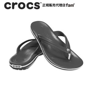 クロックス crocs【メンズ レディース サンダル】Crocband Flip/クロックバンド フリップ/ブラック｜●｜famshoe