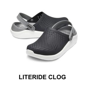 クロックス crocs【メンズ レディース サンダル】Literide Clog/ライトライド クロッグ/ブラックｘスモーク｜##