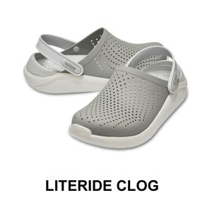 クロックス crocsLiteride Clog/ライトライド クロッグ/スモークxパールホワイト ##