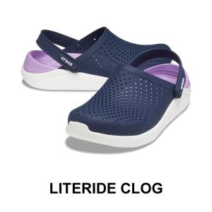 クロックス crocsLiteride Clog/ライトライド クロッグ/ネイビーxオーキッド ##