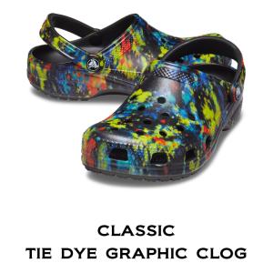 クロックス crocsClassic Tie Dye Graphic Clog/クラシック タイ ダイ グラフィック クロッグ/タートニック×マルチ ##