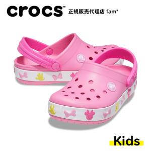 クロックス crocs【キッズ サンダル】Fun Lab Disney Mickey Lights Clog T/ファンラブ ディズニーミッキー ライツ クロッグ トドラー/ピンクレモネード｜##