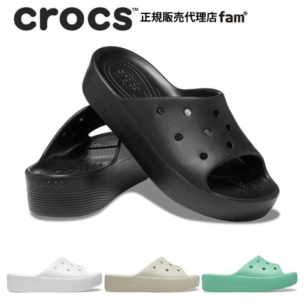 クロックス crocs【レディース サンダル】Classic Platform Slide W/クラ...