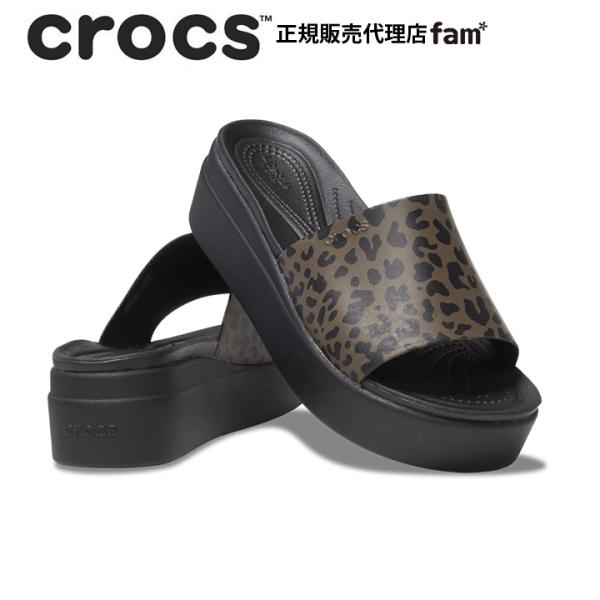 クロックス crocs【レディース サンダル】Brooklyn Animal Print Slide...