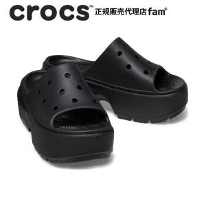 クロックス crocs【メンズ レディース サンダル】Stomp Slide/ストンプ スライド/ブラック｜☆｜famshoe