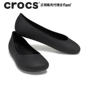 クロックス crocs【レディース サンダル】Brooklyn Flat /ブルックリン フラット /ブラック｜##