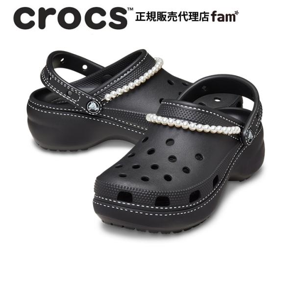 クロックス crocs【レディース サンダル】Classic Contrast Stitch Pla...