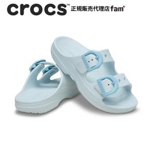 クロックス crocs【レディース サンダル】Saturday Enamel Buckle Sandal W/サタデー エナメル バックル サンダル|212867-5EA｜##