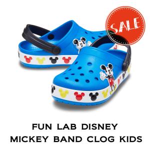 クロックス crocs【キッズ サンダル】Fun Lab Disney Mickey Band Clog Kids/ファン ラブ ディズニー ミッキー バンド クロッグ キッズ｜##