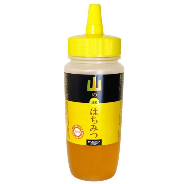 国産蜂蜜　山のはちみつ ヒグチ園 380g ペット容器　百花蜜 はちみつ