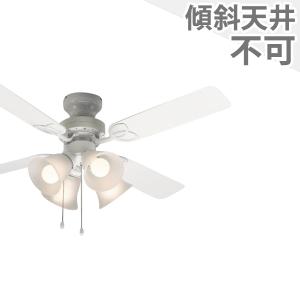 長期保証 軽量 LED 4灯 明るさ8畳 大風量 プルスイッチ 東京メタル工業 ホワイト シーリングファン ライト MCE-023｜fan-taro