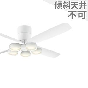即日発送 長期保証 高演色LED [R15]薄型 軽量 LED 5灯 DCモーター 大風量 オーデリック ホワイト シーリングファン ライト OCB-040