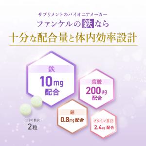 鉄&葉酸 栄養機能食品 90日分 サプ...の詳細画像4