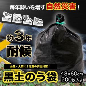 50枚入 3年耐候性 黒土のう袋 UVどのう ...の詳細画像1