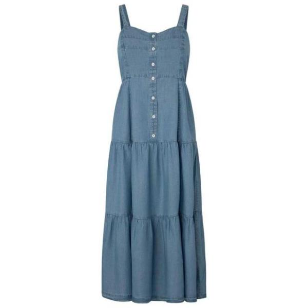 ペペジーンズ レディース ドレス ノースリーブドレス Edith カラー:Blue