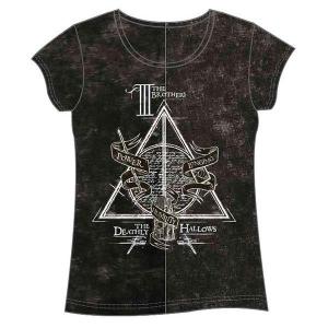 ワーナー レディース Tシャツ 半袖Tシャツ Harry Potter Deathly Hallow...