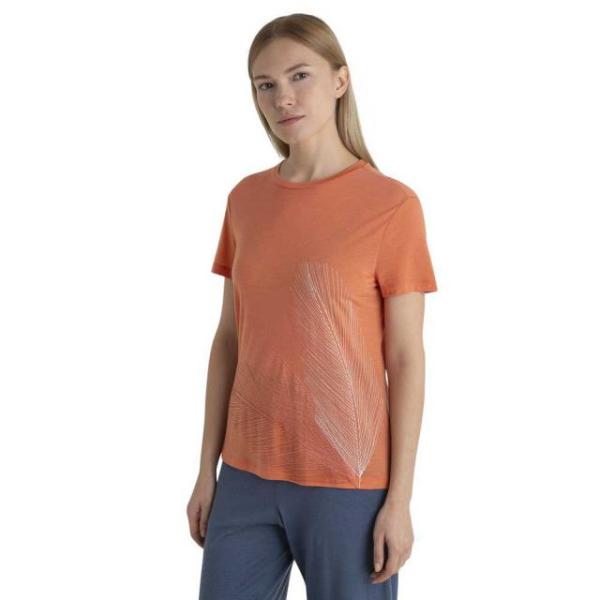 アイスブレーカー レディース Tシャツ 半袖Tシャツ Merino Core Plume カラー:E...