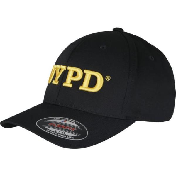 レディース 帽子 キャップ NYPD 3D Logo Flexfit カラー:Black