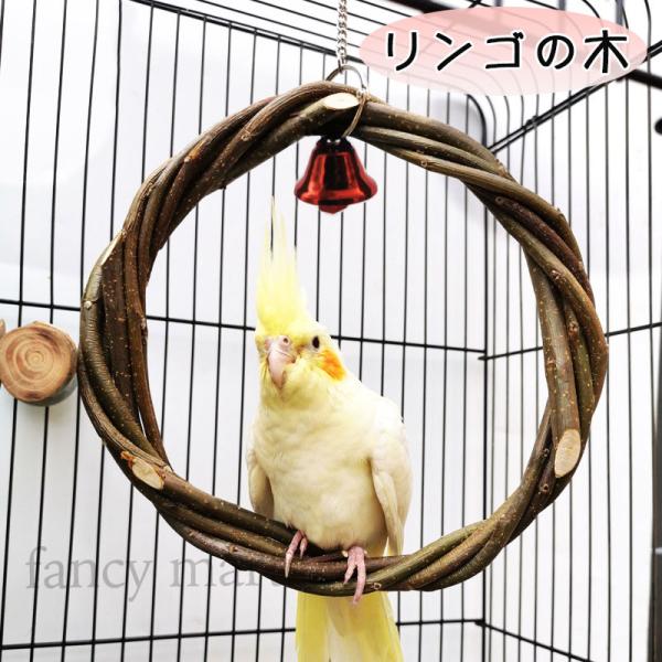 鳥 インコ 止まり木 丸型 サークル トイ 遊び場 天然木 セキセイインコ 十姉妹 コザクラインコ ...