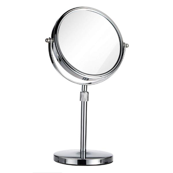 ヨーロピアンスタイルシンプルなスタイル HD両面ミラー 3倍拡大鏡 360度回転 高さ調節可能 とて...