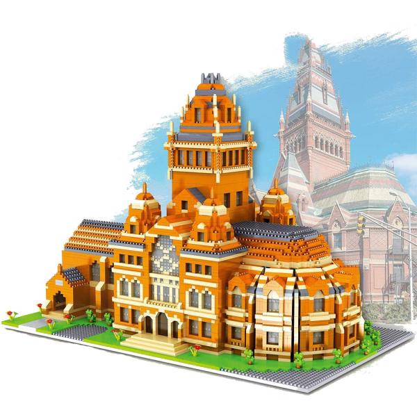 建物セット、ハーバード大学世界的に有名なランドマーク5370 +個のナノミニビルディングブロックキッ...