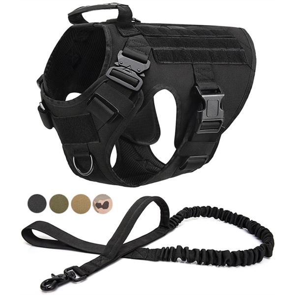 大型犬用ノープルハーネス ミリタリータクティカルドッグハーネスベスト ジャーマンシェパード ドーベル...