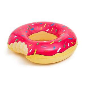 ドーナツの浮き輪 大型110cmおもしろフロート 大人&子供用うきわ (ストロベリー) [並行輸入品]