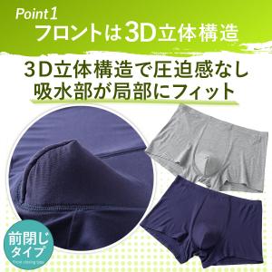 尿漏れパンツ 男性 失禁パンツ 2枚 ちょいも...の詳細画像2