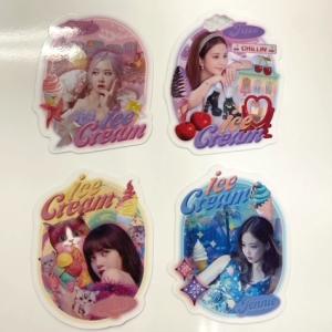 公式 BLACKPINK ICECREAM STICKER メンバー選択別 公式ステッカー : 韓