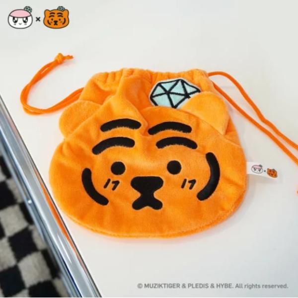 BONGBONGEE x MUZIK TIGER -フェイスポーチ FACE POUCH (巾着)ボ...