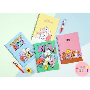 BT21 ユニバースター スプリングノート [イエロー / グリーン / ピンク / ブルーver.] 4種選択別 B5ノート