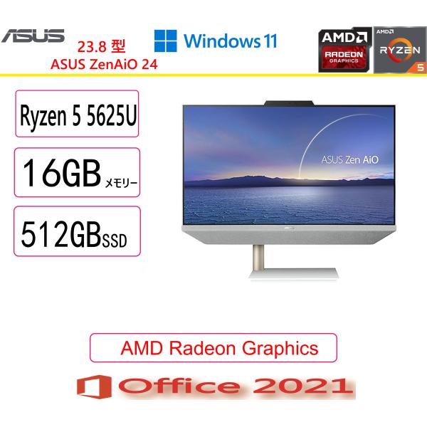 ASUS(エイスース) デスクトップパソコン ASUS ZenAiO 24 M5401WYAK-WA...