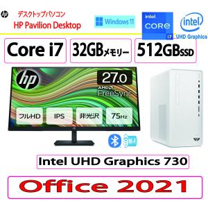 新品 HP(ヒューレット・パッカード) デスクトップパソコン  HP  Pavilion Desktop TP01-4001jp パフォーマンスモデル i7/32GB/512GB/27.0型/Win 11/Office 2021｜販売大玻璃