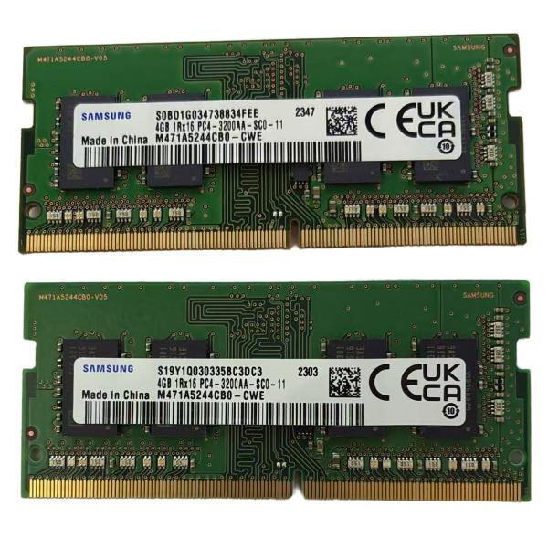 SAMSUNG 8GB キット (2 x 4GB) DDR4 PC4-3200AA 1Rx16 ノー...