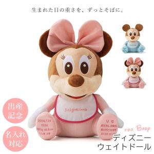 赤ちゃん 体重 ぬいぐるみ ディズニー メモリアルベア ベビーミッキー ベビーミニー 名入れ 出産祝い 記念 ベビーギフト Disney