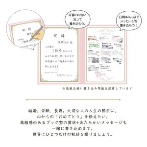 色紙 寄せ書き お祝い状色紙 ブック型 祝辞 ...の詳細画像1