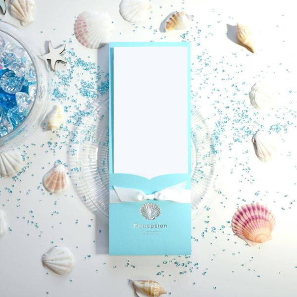 シェル 席次表 プロフィール 手作り B4 印刷なし 50部セット 結婚式 披露宴 パーティー 会食...