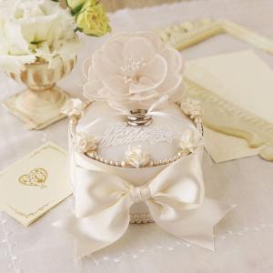 リングピロー 手作りキット おしゃれ ブーケレースのリングボックス